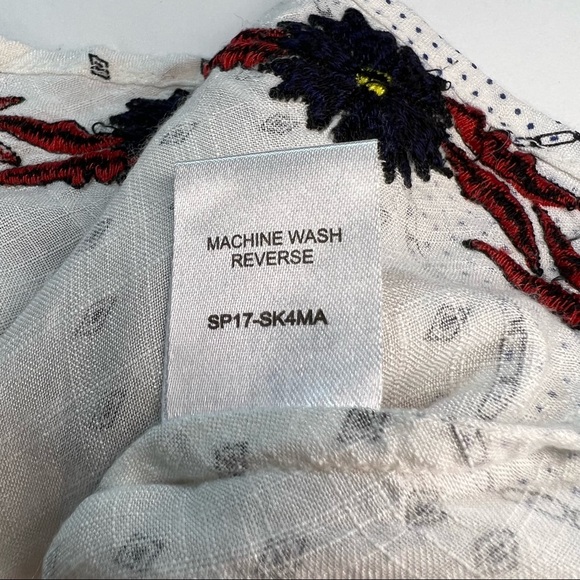 PIPER by Townsen Floral Embroidered Printed Tiered Hi Low Skirt XS - Picture 8 of 8